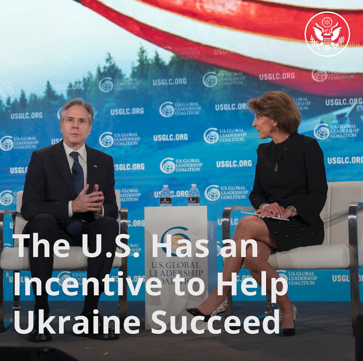 The United States is committed to helping Ukraine succeed and ensuring Russia continues to fail in its aggression against Ukraine.