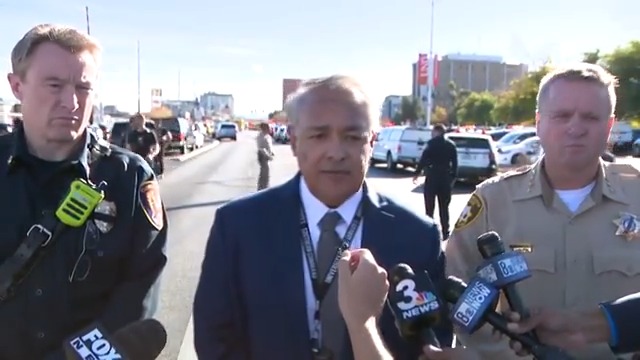 Here is the full briefing with the Clark County sheriff, University Police head and Clark County fire chief on the active shooter situation at UNLV >>