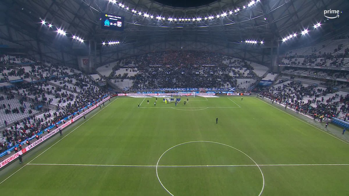 « AUX ARMES » 🩵🤍 Ambiance exceptionnelle au Vélodrome après la victoire des Marseillais dans le Clasico. 🤩 🎥 Prime Video Sport France