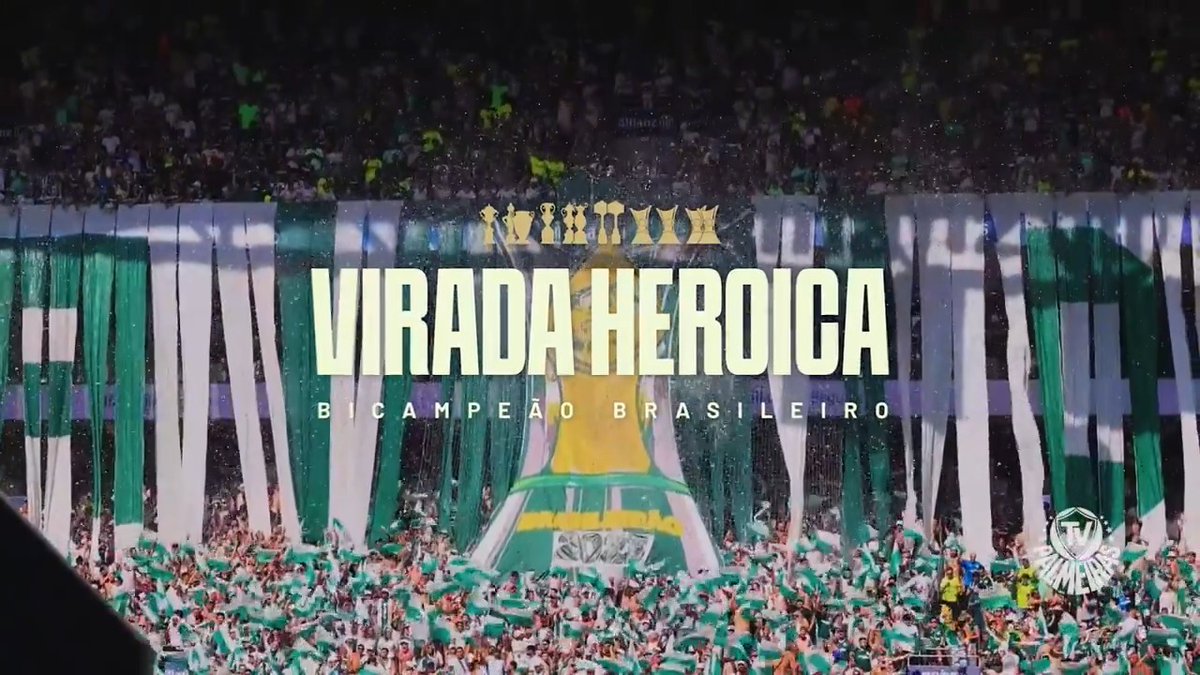 Cada traço do #MaiorCampeãoDoBrasil foi forjado com a fibra e a resiliência de uma instituição que nasceu e renasceu para VENCER! 🏆💚 Nós ignoramos as probabilidades. Nós alcançamos a utopia. Nós somos 𝐏𝐀𝐋𝐌𝐄𝐈𝐑𝐀𝐒! 🐷 #ViradaHeroica #AvantiPalestra