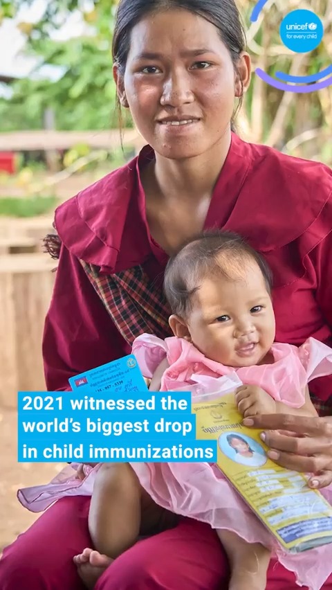 COVID-19 disrupted healthcare services and caused 3.9 million children in the region to miss their vaccines ☹️ Every effort is needed to make sure no child is left behind in our work to deliver vaccines & protect every child against life-threatening diseases 💉