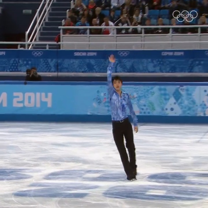 Hanyu on ice, a delight to the eye! 😍 Yuzuru Hanyu at Sochi 2014 was phenomenal. #FigureSkating