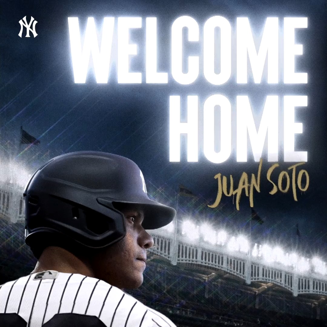 Juan Soto. New York Yankee.