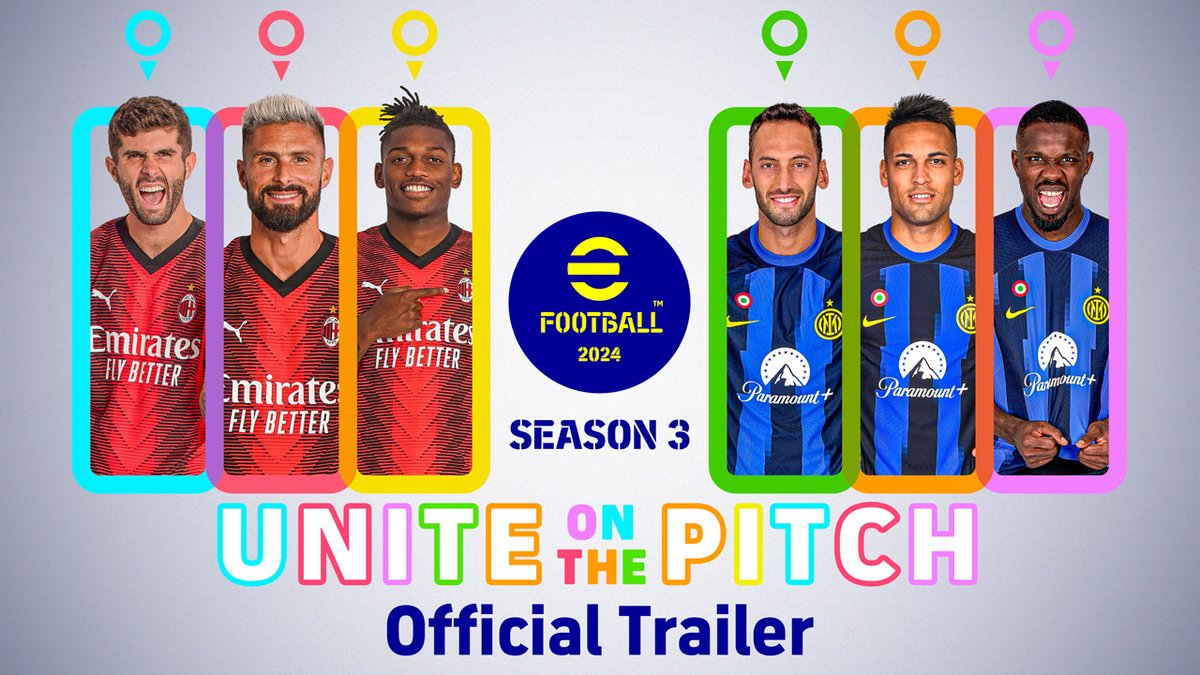 ／ シーズン3 【Unite on the Pitch】 ＼ 1人からでも気軽に参加することができるCo-op PvPイベントの登場や、 ドリームチームで各国のリーグに参加し優勝を目指す新モード「マイリーグ」で、一人でもみんなでも更に面白く！ メンテナンス終了までしばらくお待ちください。 #イーフト #eFootball