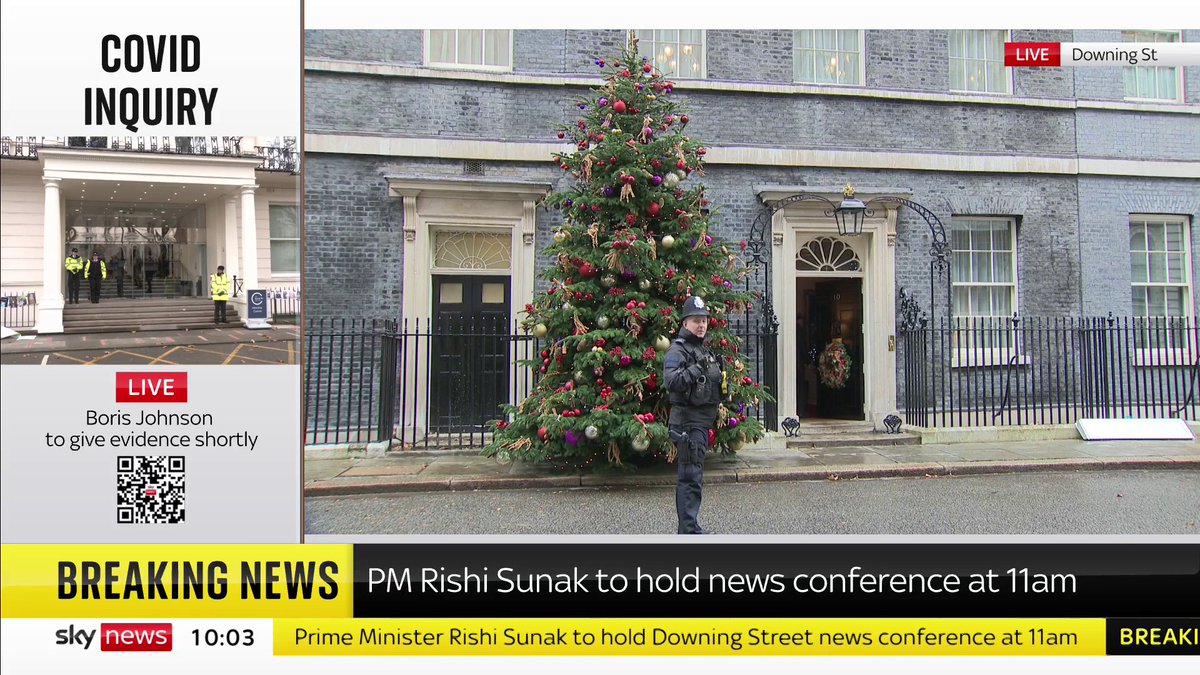 BREAKING: Prime Minister Rishi Sunak will hold a news conference today at 11 am. Follow live updates 👉 📺 Sky 501, Virgin 602, Freeview 233 and YouTube