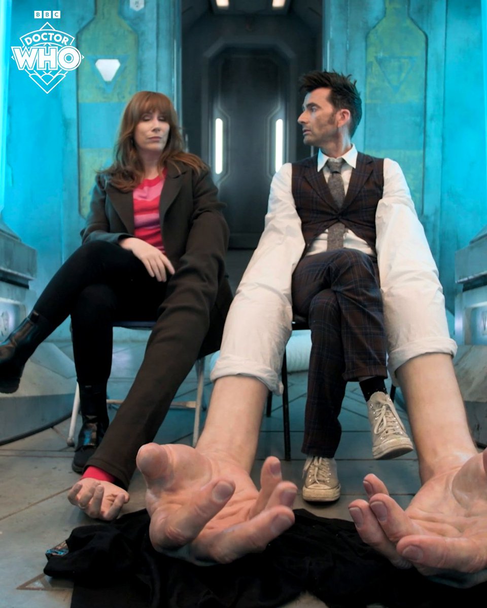 Give David and Catherine a big hand for all their hard work! 🖐️ #DoctorWho