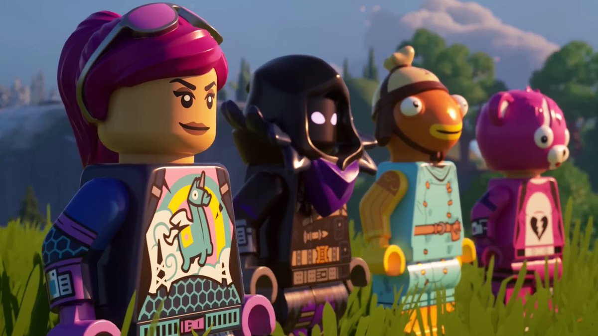 Explore vast open worlds, collect food and resources, and build shelter for yourself and your friends in LEGO Fortnite.