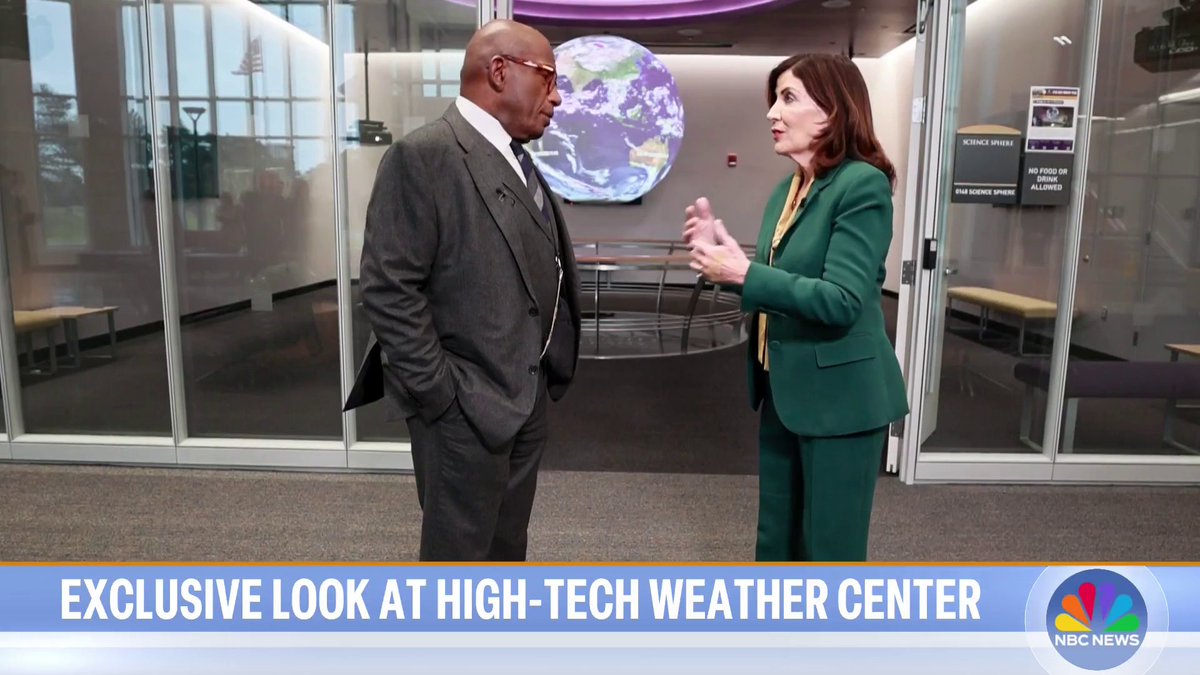 The increase in extreme weather events has created an urgent need for new climate solutions. Al Roker spoke with Governor Kathy Hochul at University at Albany about New York’s new high-tech weather center. Get an exclusive look: