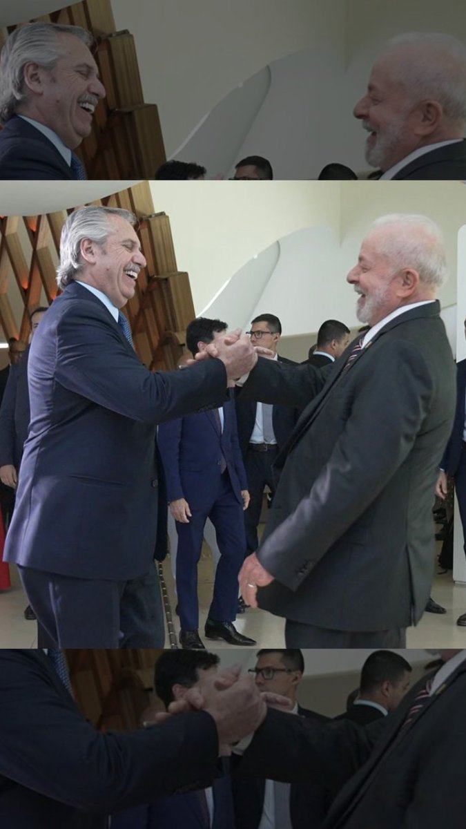 Encontrarme con mi querido Lula es siempre un motivo de alegría. Hoy, en Río de Janeiro, Brasil 🇧🇷, participaremos de la LXIII Cumbre del MERCOSUR.