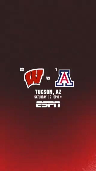 No. 23 Wisconsin vs. No. 1 Arizona This matchup has been a good one 🍿