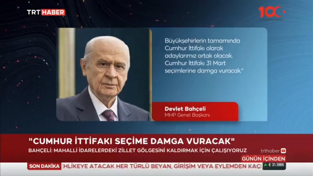 Milliyetçi Hareket Partisi ve Cumhur İttifakı 31 Mart seçimlerine damga vuracak.