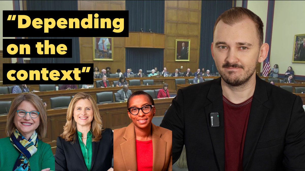 ⁉️ "Depending on the CONTEXT" ⁉️ Why U.S. Congressional Hearing on Antisemitism Is BAD NEWS. MUST WATCH! In what context does calling for genocide on Jews can be okay?! #Antisemitism