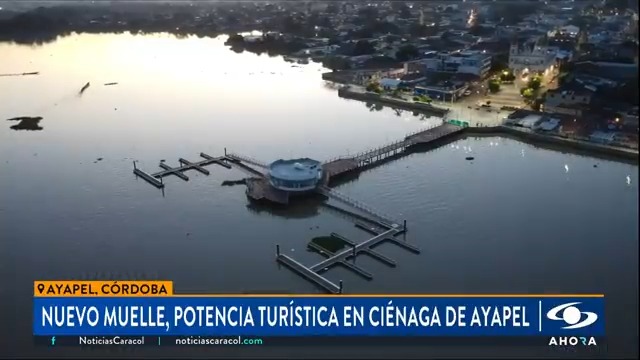 En Córdoba desde hoy cuentan con un nuevo atractivo turístico. Se trata de un moderno muelle sobre la ciénaga de Ayapel, la segunda más grande del país. Más en