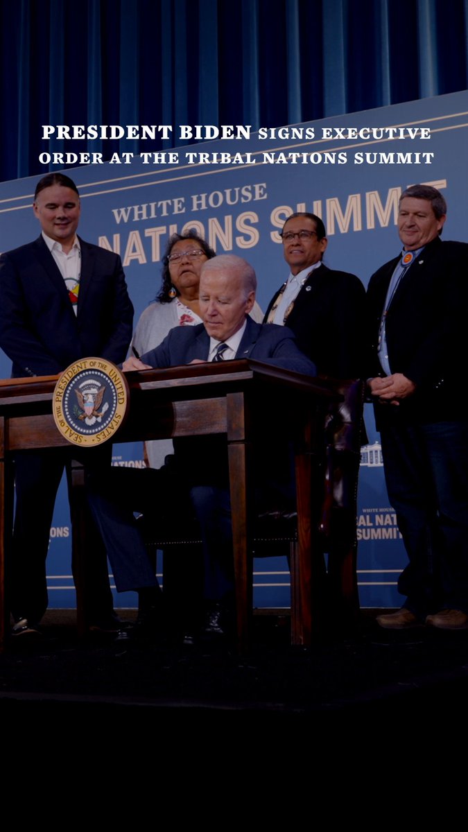At this week's Tribal Nations Summit, we took historic steps to usher in the next era of Tribal self-determination – cutting red tape and empowering Tribes.
