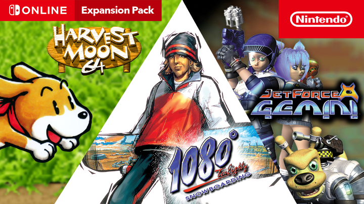 Three classic #Nintendo64 games are now live for #NintendoSwitchOnline + Expansion Pack members! 🌾 Harvest Moon 64 🏂 1080° Snowboarding 🐜 Jet Force Gemini Which are you playing first?