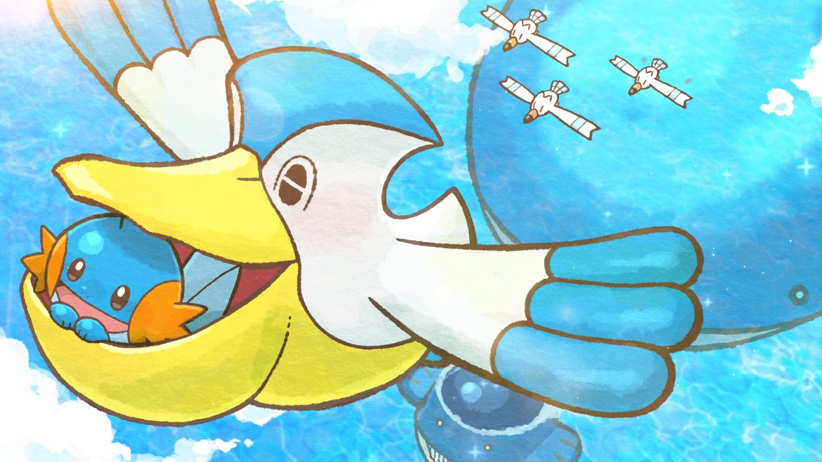 【 #ポケミク 新曲投稿しました 】 きみと 一緒なら どこまでも 行けると 信じてた 「きみとそらをとぶ」 作詞・作曲・調声:傘村トータ 傘村トータ 絵:あか子 あか子🎨イラストレーター 歌: 初音ミク & 巡音ルカ ポケモン feat. 初音ミク Project VOLTAGE 公式【ポケミク】