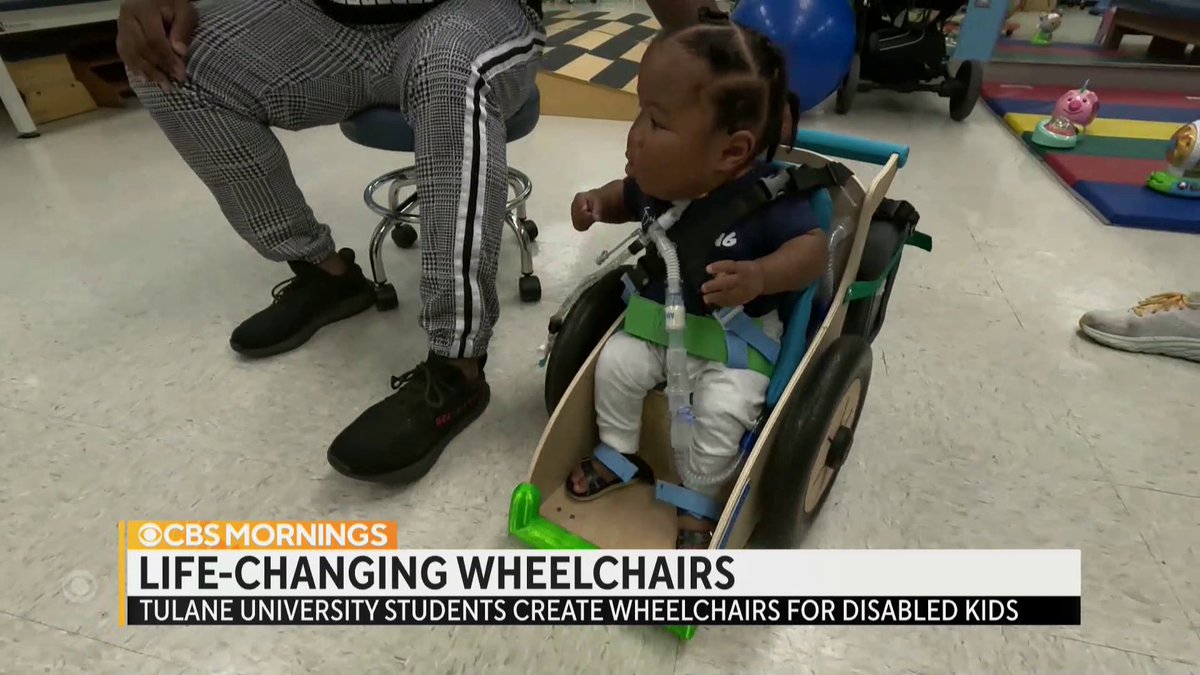 These small chairs are making a big impact. Students at Tulane University are working with a local architect to build affordable assistive chairs for kids with disabilities — and the parents of some of those kids told David Begnaud that the ambitious concept is life-changing.