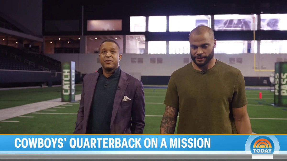 #DallasCowboys quarterback Dak Prescott Prescott opens up to Craig Melvin about urging people to get screened for colorectal cancer with a new public service announcement with LEAD FROM BEHIND.