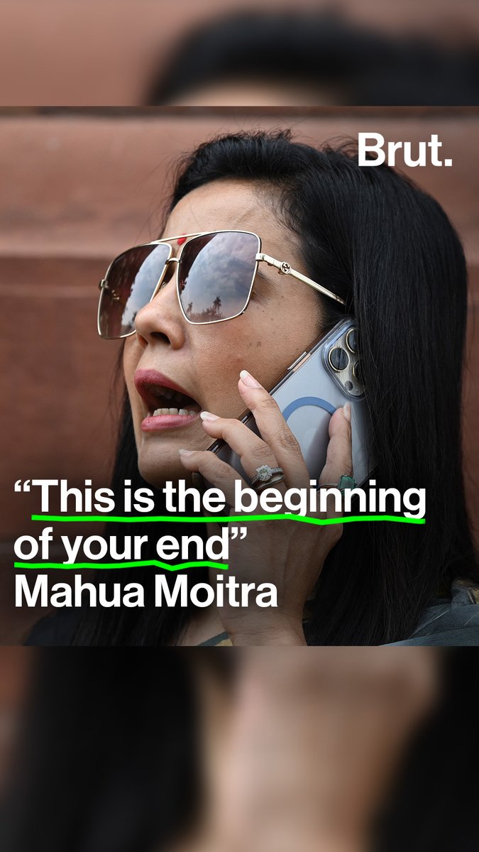 Mahua Moitra made her Lok Sabha speech outside the House after she wasn’t allowed to speak in Parliament…