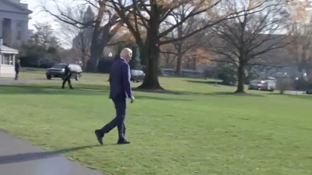 Q: “Have you spoken to your son? Have you spoken to Hunter? Any comment on the new charges against your son, Mr. President!?” *no response*