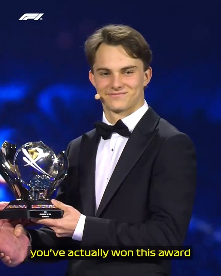 FIA 2023 Rookie of the Year! 🤩 Congratulations, Oscar Piastri 👏 #F1 FIA