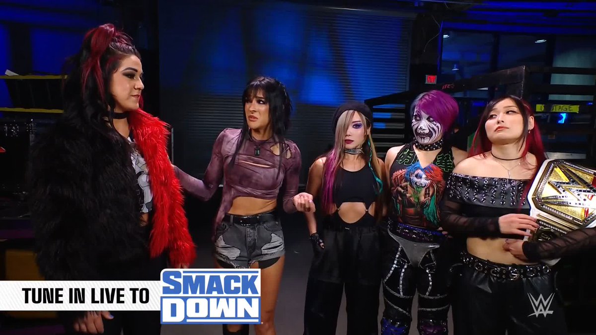 Once again, Bayley is left out of #DamageCTRL business... 👀 #SmackDown