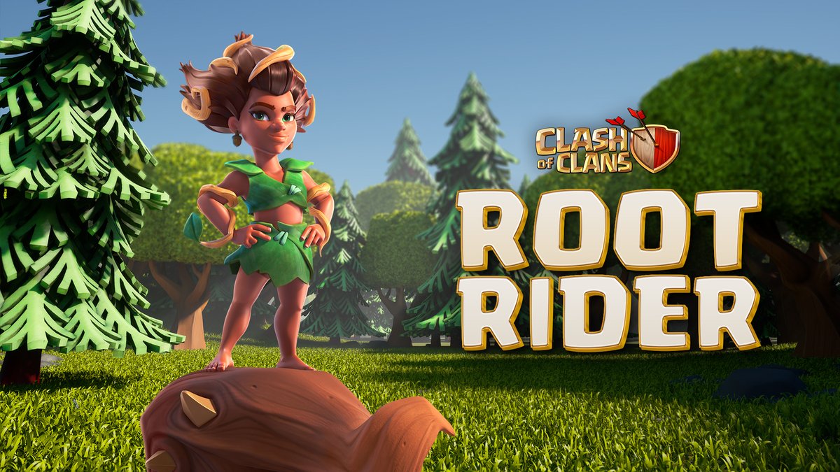 Root Rider is a new Elixir troop available at Town Hall 15! Riding into battle on top of a tough tree root, Root Rider can smash through walls and slam defenses into dust!