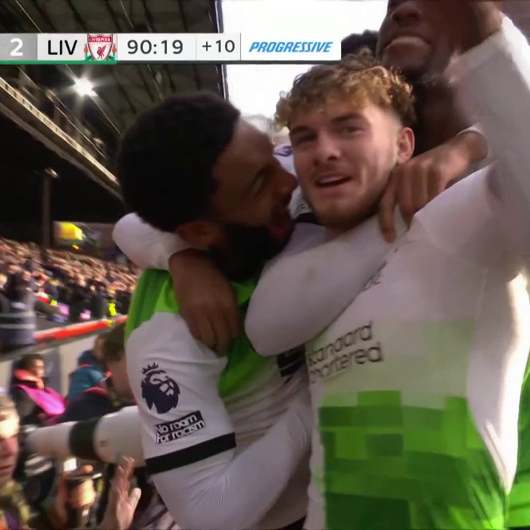 HARVEY ELLIOTT IN THE 91ST MINUTE ⚡ (via NBC Sports Soccer)