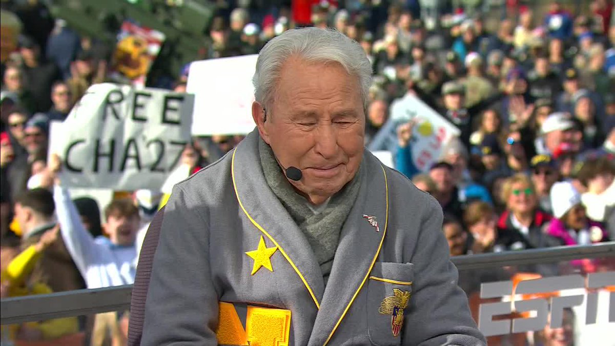 Coach Corso got emotional looking back at his Navy days 🥹 #CollegeGameDay