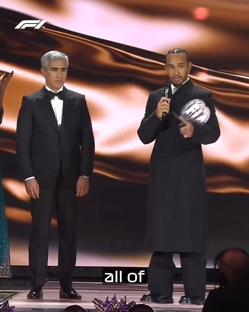 Nothing but respect from Lewis for Max and Red Bull 👊 Lewis reflected on his 2023 season as he collected his P3 trophy at the 2023 FIA Prize Giving 🏆 #F1 Lewis Hamilton