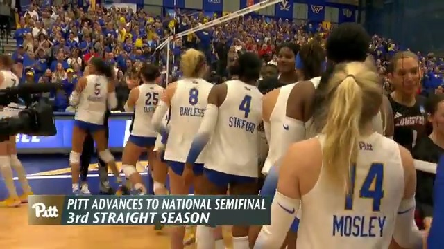 A REVERSE SWEEP FOR THE WIN!!! 🐆 #NCAAWVB x 🎥 ESPNU / Pitt Volleyball