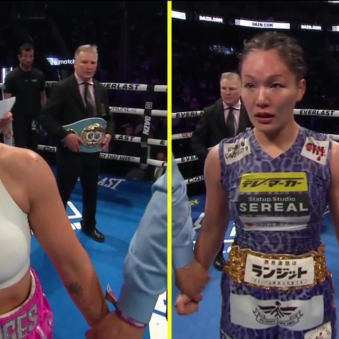 Champ on 20 days notice Miyo Yoshida Miyo Yoshida 🇺🇸🥊3X WorldChamp IBF WBO👑 gets the unanimous decision win. Her second fight in less than a month. All while her daughter watches. Don't miss any of the action of #HaneyPrograis on DAZN PPV in the U.S. and Canada and worldwide at