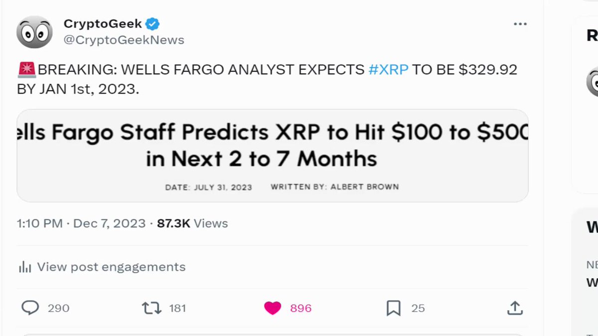 🚨BREAKING: "#XRP WILL BE $329.92 GUARANTEED BY JAN 31ST" SAYS CAPITAL FIRM