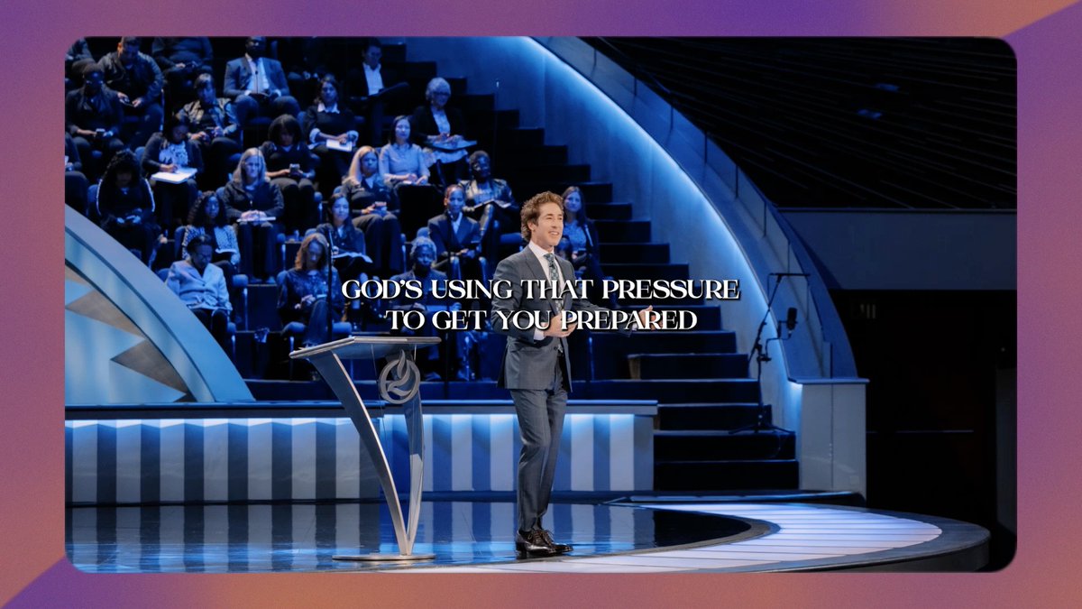 Not all pressure is bad; there is healthy pressure. If you were comfortable all the time, you couldn’t reach your potential. Tune into Joel’s message today, "Healthy Pressure"!