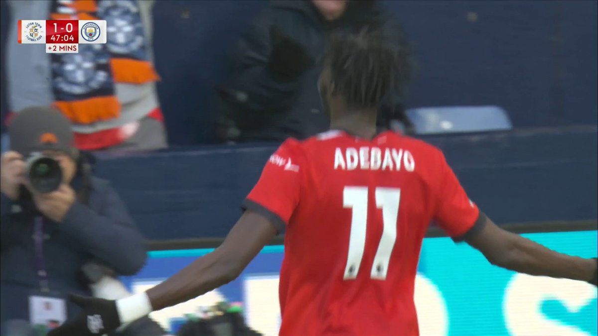"LUTON TOWN LEAD THE CHAMPIONS!" 🤯 Adebayo rises highest after a fine move! 💥