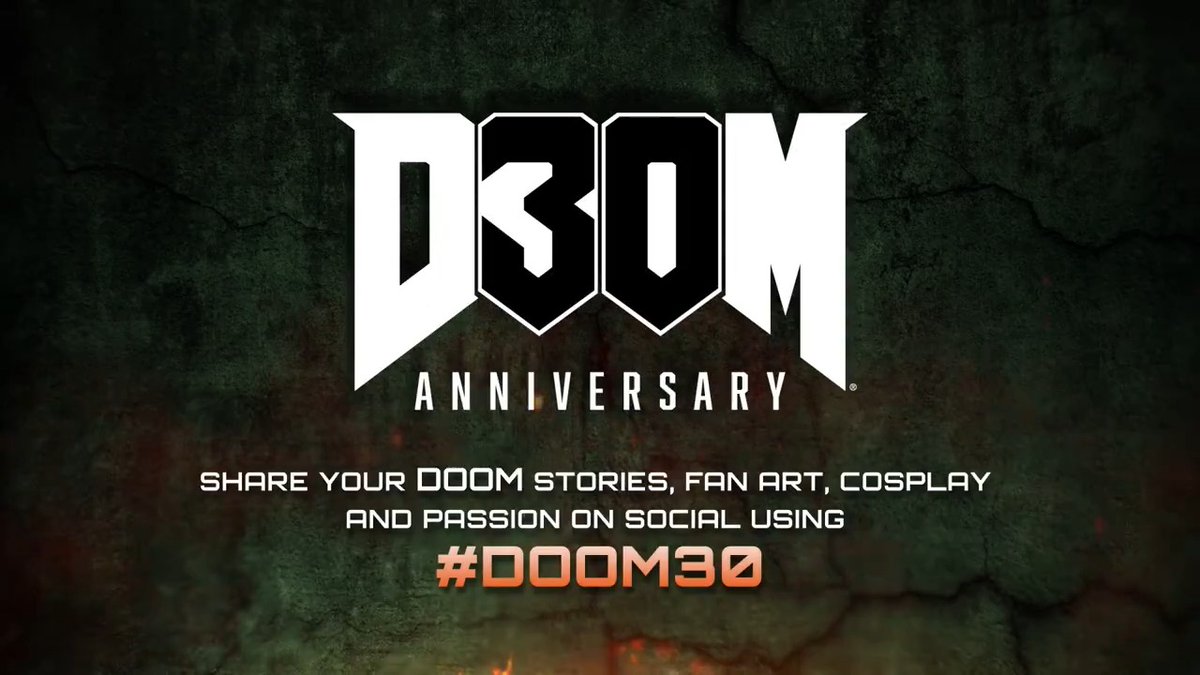 It's been an incredible 30 years! We would love for you to share your stories, cosplay and passion for the series using #DOOM30