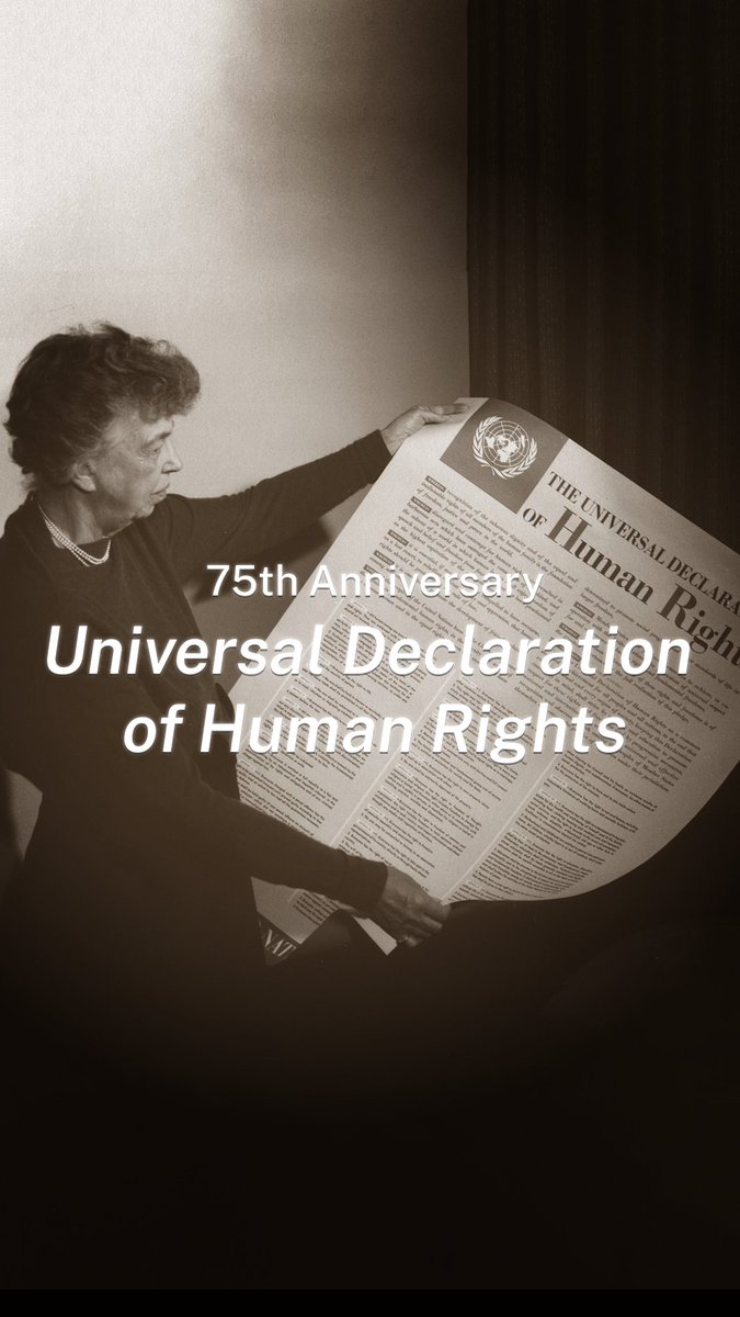 Today marks 75 years since the UN General Assembly adopted the Universal Declaration of Human Rights, which enshrined the rights and freedoms that are inherent to a person and must be protected.