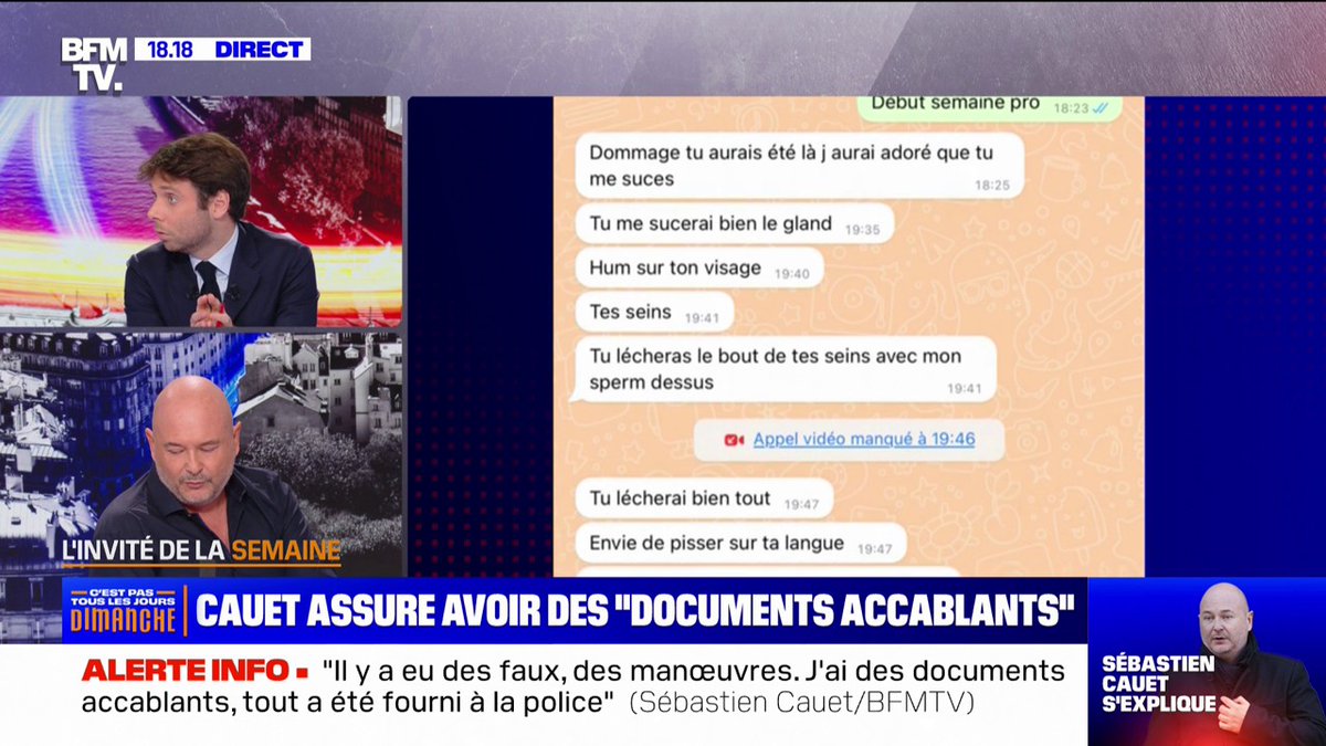 Accusations de sollicitations sexuelles sur Whatsapp: "C'est un montage, c'est un faux", affirme Sรฉbastien Cauet (Cauet Officiel)
