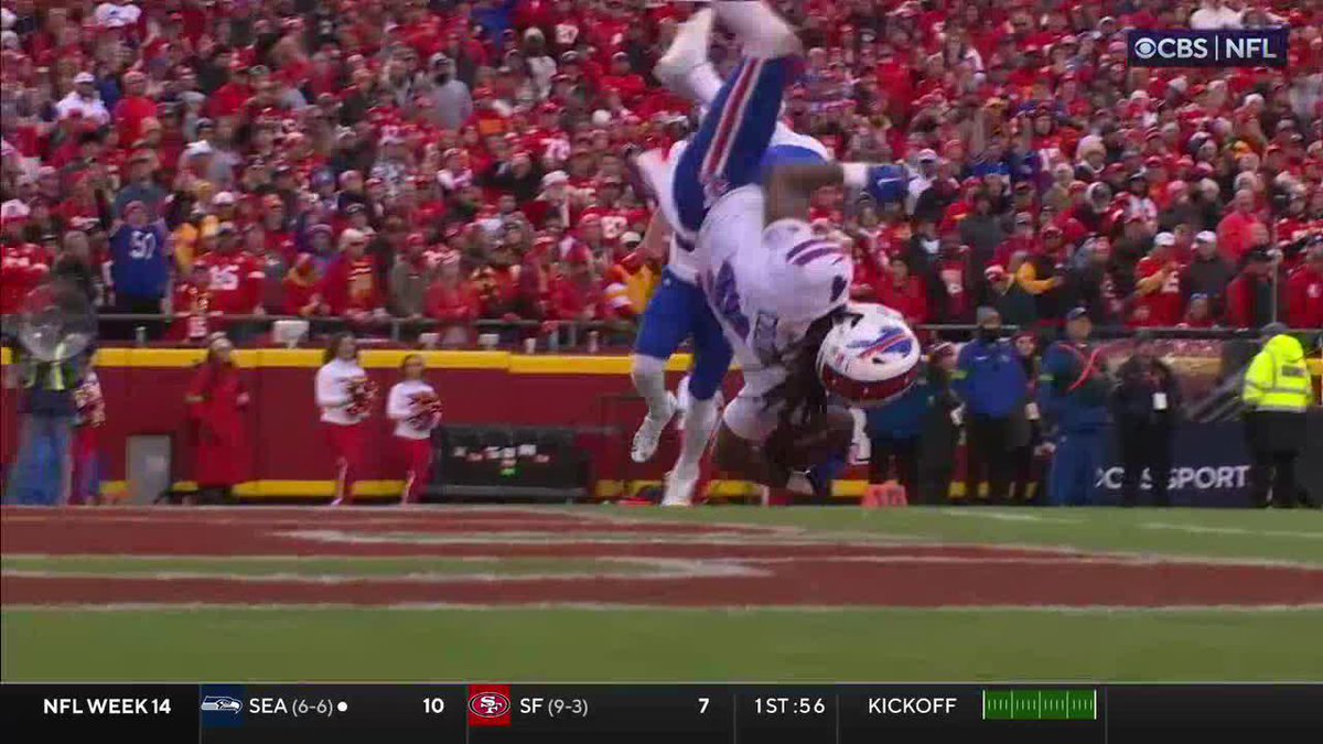 James Cook knows how to get into the end zone with flair