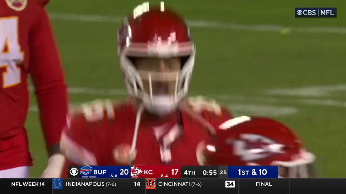 Frustration appears to be growing for Patrick Mahomes