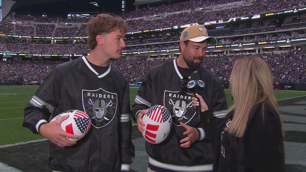 Aaron Woods and Campbell Graham appeared on FOX Sports: NFL in Las Vegas ahead of our season opener in 2024! 🏟