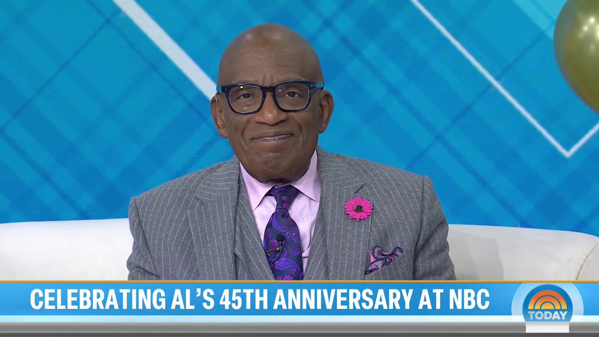 We are celebrating TODAY’s Al Roker 45th anniversary at NBC! Al Roker has had more than 7,000 wake-ups at 3:45am, 27 Thanksgiving Day parades, 13 Olympics and more! ❤️
