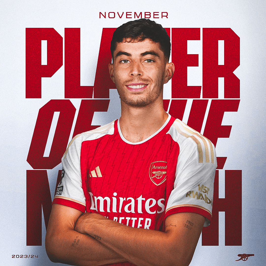 🥁 Introducing our Player of the Month for November... 🥇 Kai Havertz