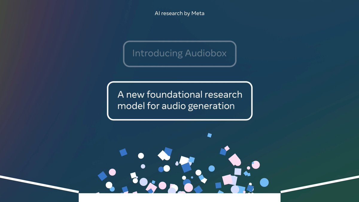 Starting today you can try our new foundation research model for audio generation. The demo includes Zero shot TTS, Text to sound effects, Infilling and more! Try Audiobox ➡️
