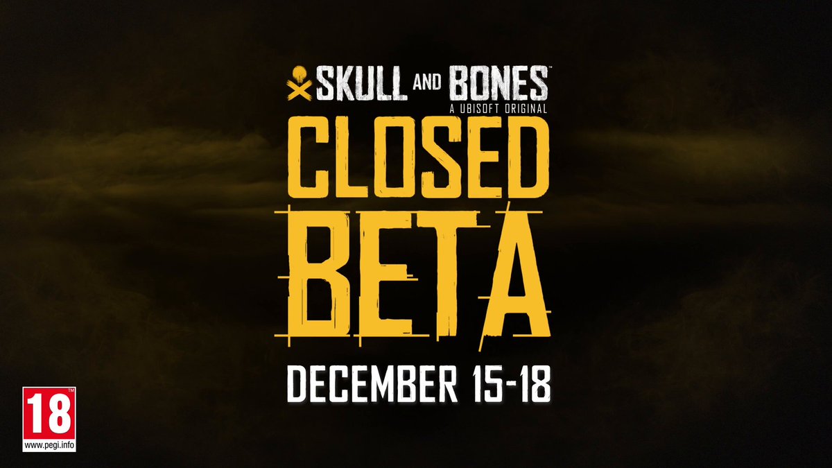 Captains, are you ready to rule the seas? 🌊 🏴‍☠️ Skull and Bones Closed Beta will be available from December 15th to December 18th, 2023, on PC (Ubisoft Connect &amp; Epic), PS5 and Xbox Series X|S!