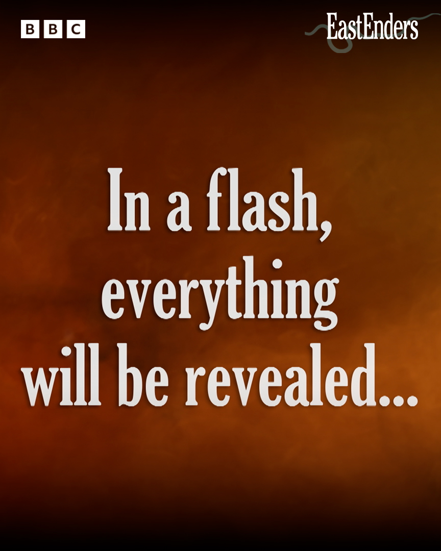 In a flash, everything will be revealed… #EastEnders, this Christmas on BBC One & BBC iPlayer.