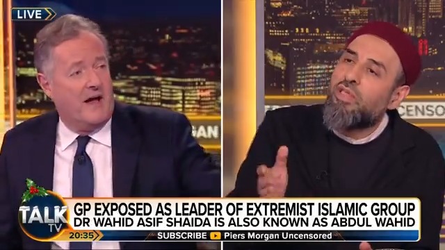 NHS doctor Abdul Wahid tells Piers Morgan "one man's terrorist is another man's freedom fighter." Piers: "Bullsh*t." Piers Morgan | Talk | #PMU