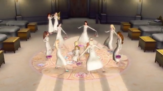 barbie in the 12 dancing princesses - birthday song for the triplets