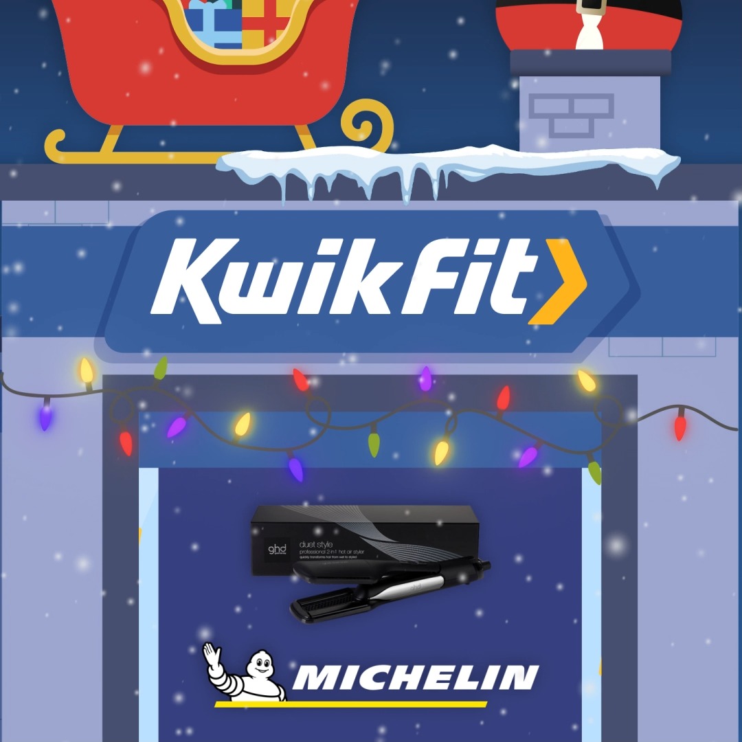 ☃️ Thanks to our friends at Michelin UK, you can win a GHD 2-in-1 Hot Air Styler on day 12 of #Kwikmas ☃️ Simply like this post and comment a Christmas emoji below☃️🎁🎅🤶🎄 Full T&amp;C's