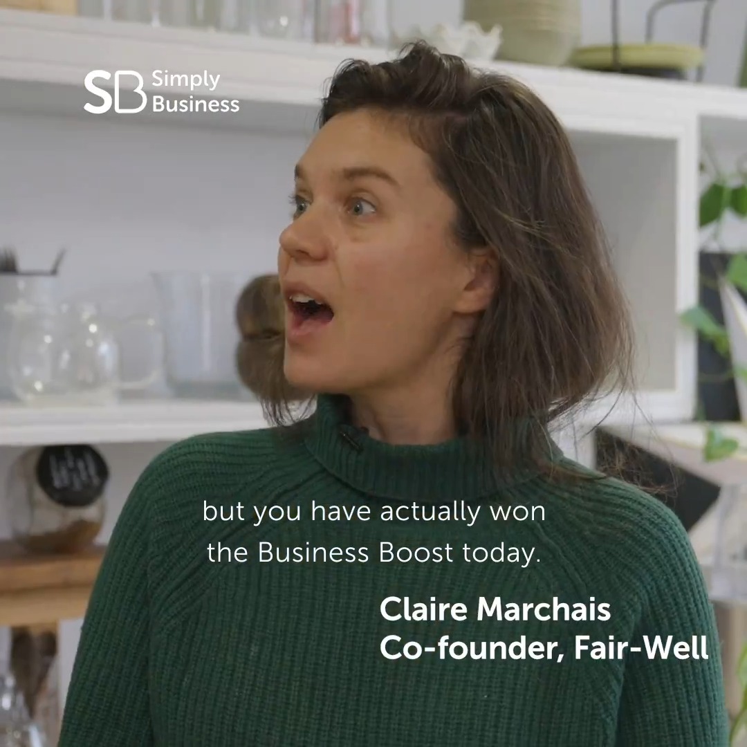 And the winner is… 🎉 Fair-Well! 🎉 Watch the moment we told owner Claire she’d won the £25,000 #BusinessBoost to transform her eco-refill business. Read more about Claire's inspiring story here ➡️